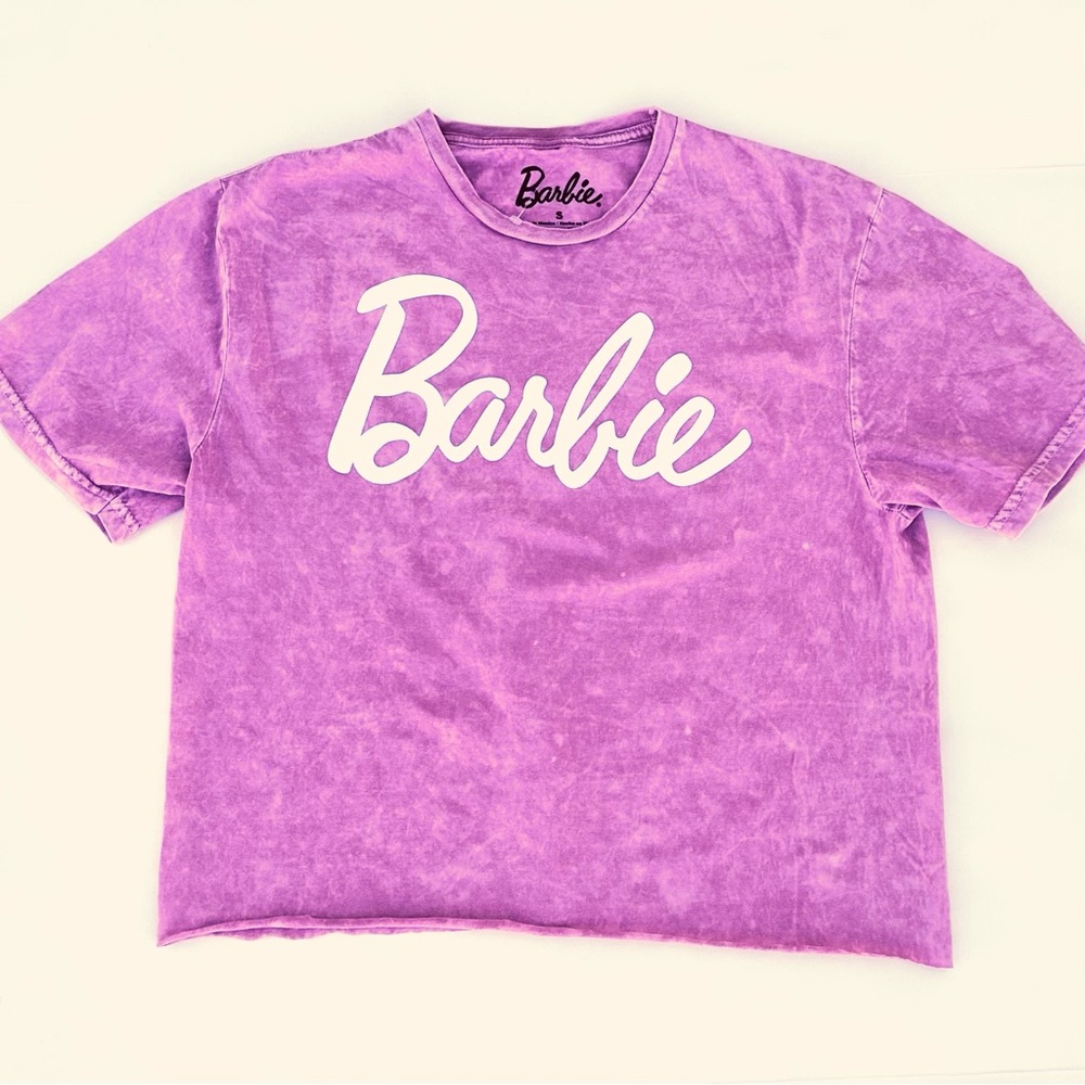 Barbie Pink Purple Crop Cut Top Women’s Size Small New